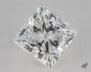 0.91 Carat F-SI1 Ideal Cut Princess Diamond 