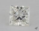 1.03 Carat I-SI1 Very Good Cut Princess Diamond 