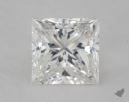 1.54 Carat F-SI1 Ideal Cut Princess Diamond 