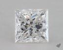 0.84 Carat F-VVS2 Ideal Cut Princess Diamond 
