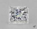 1.00 Carat F-VVS2 Very Good Cut Princess Diamond 