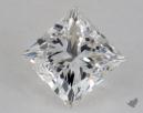 0.87 Carat G-SI1 Ideal Cut Princess Diamond 
