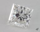 1.00 Carat G-VS1 Ideal Cut Princess Diamond 