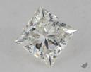 0.77 Carat I-VS2 Ideal Cut Princess Diamond 