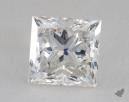 1.31 Carat G-VVS2 Ideal Cut Princess Diamond 