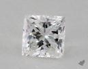 1.00 Carat E-VS2 Very Good Cut Princess Diamond 