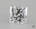 1.04 Carat F-VS2 Very Good Cut Princess Diamond 