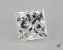 0.53 Carat H-VVS2 Ideal Cut Princess Diamond 