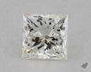 0.52 Carat K-VVS1 Ideal Cut Princess Diamond 