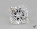 0.57 Carat E-VVS1 Ideal Cut Princess Diamond 