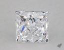 1.01 Carat D-VS1 Ideal Cut Princess Diamond 