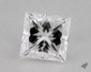 0.54 Carat E-VVS2 Ideal Cut Princess Diamond 