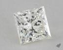 0.57 Carat I-VVS1 Ideal Cut Princess Diamond 