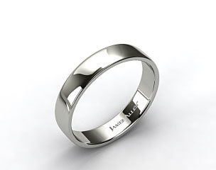 Platinum 5.5mm Slightly Flat Comfort Fit Wedding Ring