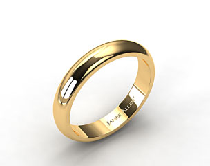 14k Yellow Gold 5.0mm High Dome Comfort Fit Wedding Ring