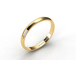 18k Yellow Gold 3.0mm Traditional Slightly Curved Wedding Ring