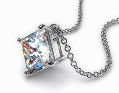 Platinum 0.75ct Diamond Pendant 