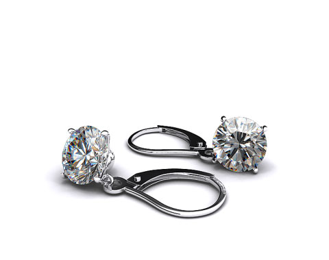 Platinum Leverback Dangle Settings