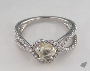 Platinum 1.05ct diamond "Unity ring" featuring 0.38ctw in MicroPave diamonds